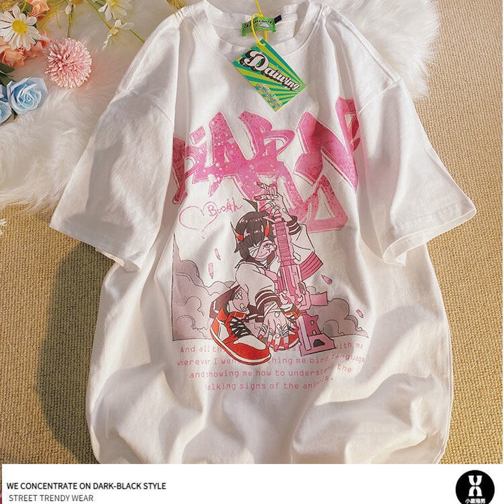 Japan JK Girl Anime Graphic T Shirts