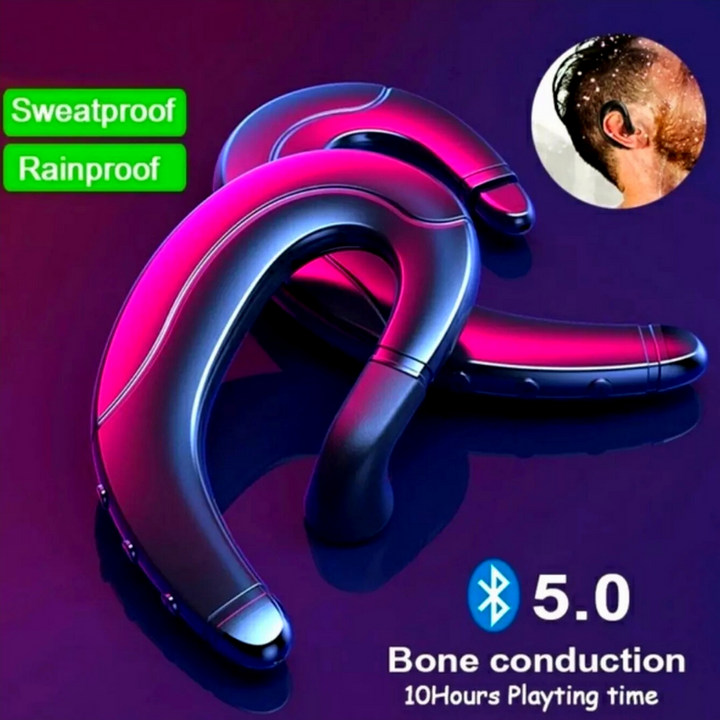 Silver Bone Conduction Earphones